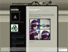 Tablet Screenshot of myfloweraday.wordpress.com