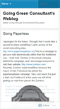 Mobile Screenshot of goinggreenconsulting.wordpress.com