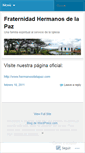 Mobile Screenshot of fraternidadhermanosdelapaz.wordpress.com