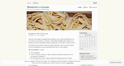 Desktop Screenshot of momenteculinare.wordpress.com