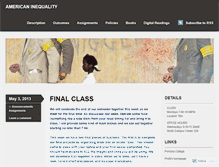 Tablet Screenshot of americaninequality.wordpress.com