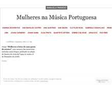 Tablet Screenshot of mulheresnamusica.wordpress.com