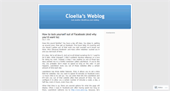 Desktop Screenshot of cloelia.wordpress.com