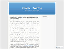 Tablet Screenshot of cloelia.wordpress.com