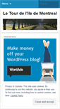 Mobile Screenshot of letourdeliledemontreal.wordpress.com