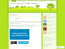 Tablet Screenshot of curiousmommyforcanadianfamilies.wordpress.com