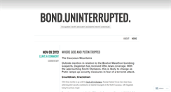 Desktop Screenshot of bonduninterrupted.wordpress.com