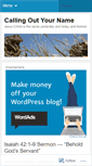 Mobile Screenshot of callingoutyourname.wordpress.com