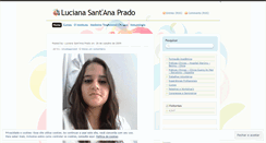 Desktop Screenshot of lucianasprado.wordpress.com