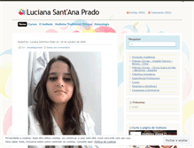 Tablet Screenshot of lucianasprado.wordpress.com