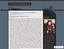 Tablet Screenshot of antonieplamadeala.wordpress.com