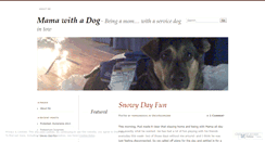 Desktop Screenshot of mamaanddog.wordpress.com