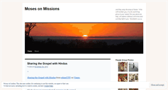 Desktop Screenshot of mosesonmissions.wordpress.com