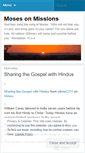 Mobile Screenshot of mosesonmissions.wordpress.com