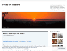 Tablet Screenshot of mosesonmissions.wordpress.com
