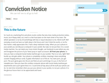 Tablet Screenshot of convictionnotice.wordpress.com