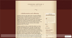 Desktop Screenshot of findingoptionc.wordpress.com
