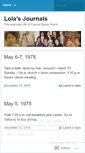 Mobile Screenshot of lolasjournals.wordpress.com