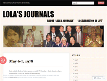 Tablet Screenshot of lolasjournals.wordpress.com