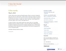 Tablet Screenshot of colormesocial.wordpress.com