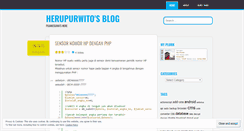 Desktop Screenshot of herupurwito.wordpress.com