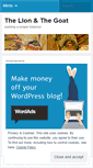 Mobile Screenshot of lionandgoat.wordpress.com