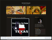 Tablet Screenshot of lionandgoat.wordpress.com