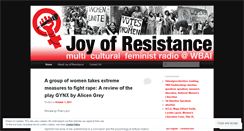 Desktop Screenshot of joyofresistance.wordpress.com
