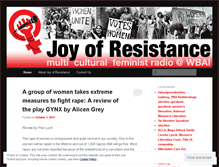 Tablet Screenshot of joyofresistance.wordpress.com