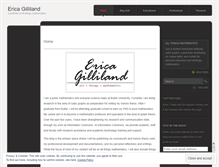 Tablet Screenshot of ericagilliland.wordpress.com