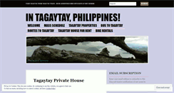 Desktop Screenshot of intagaytayphilippines.wordpress.com