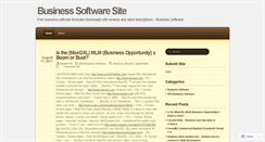 Desktop Screenshot of businesssoftwaresite.wordpress.com