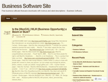 Tablet Screenshot of businesssoftwaresite.wordpress.com