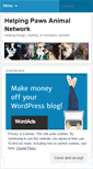 Mobile Screenshot of helpingpaws37830.wordpress.com