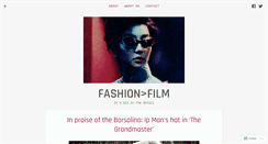 Desktop Screenshot of fashionintofilm.wordpress.com