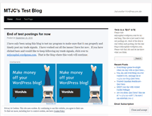 Tablet Screenshot of mtjctest1.wordpress.com