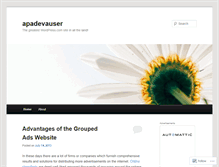 Tablet Screenshot of apadevauser.wordpress.com