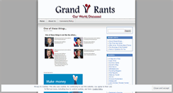Desktop Screenshot of grandrants.wordpress.com