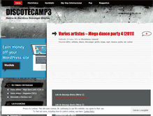 Tablet Screenshot of discotecamp3.wordpress.com