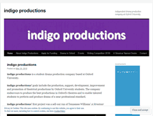 Tablet Screenshot of indigoproductionsoxford.wordpress.com