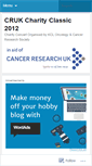 Mobile Screenshot of crukcharityclassic.wordpress.com