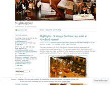 Tablet Screenshot of nightcapped.wordpress.com