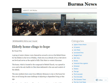 Tablet Screenshot of burmanews.wordpress.com