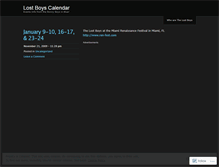 Tablet Screenshot of lostboys1599.wordpress.com