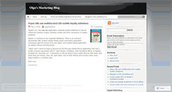 Desktop Screenshot of olgamarketing.wordpress.com