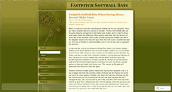 Desktop Screenshot of fastpitchbats.wordpress.com