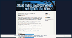 Desktop Screenshot of donttreeriddle.wordpress.com