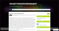 Desktop Screenshot of onlinetypesofentertainment.wordpress.com