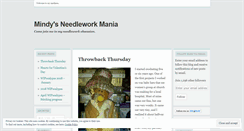 Desktop Screenshot of mindysneedleworkmania.wordpress.com