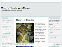 Tablet Screenshot of mindysneedleworkmania.wordpress.com